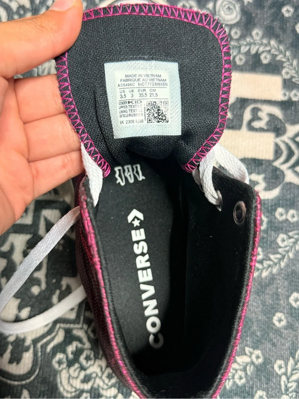 Converse Women's High-Top Sneakers - Magenta with White